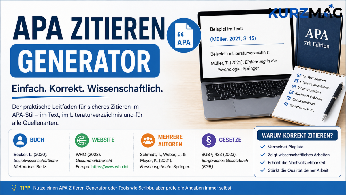 APA Zitieren Generator